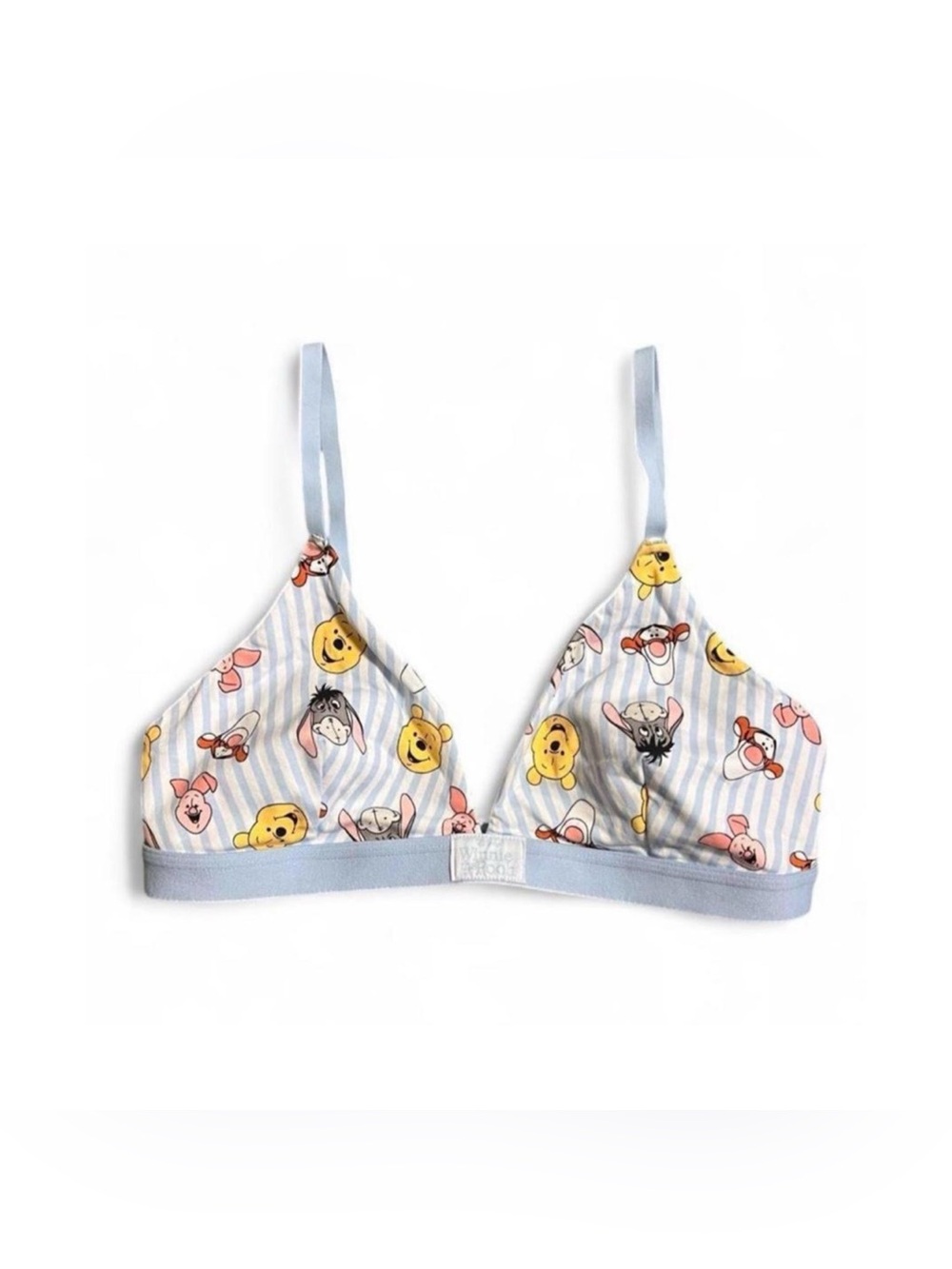 Y2K/90’s styled Winnie The Pooh bralette with characters all over